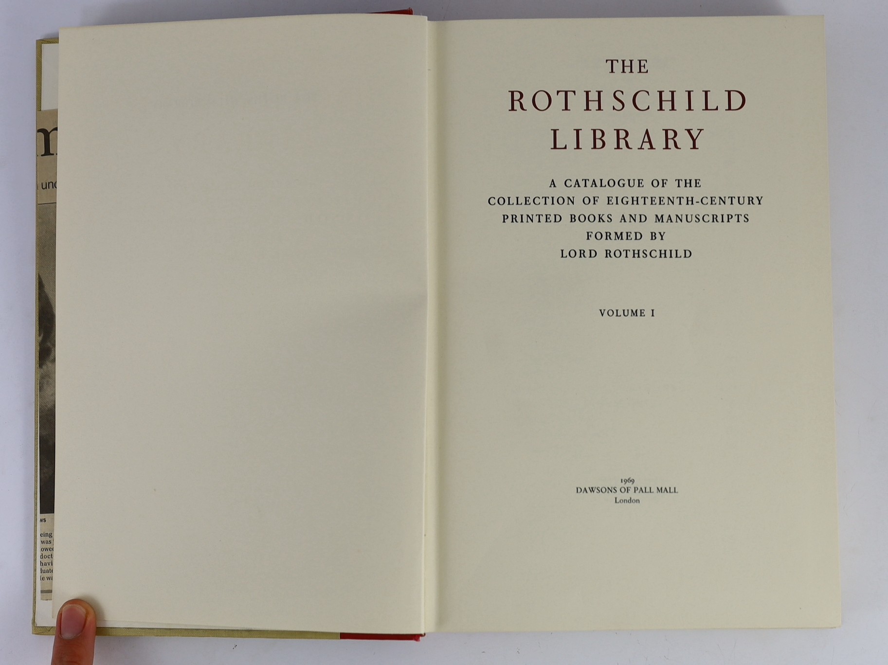 Books on books: Praz,Mario: Studies in Seventeenth-Century Imagery(including a, bibliography of Emblem Books), Roma: Edizioni di Storia e Letteratura; 1964, 4to, 2nd edition, 1 vol., 607pp+{2}